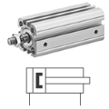 Компактный цилиндр ISO 21287, Cерия CCI