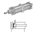 Цилиндр на стяжках с креплением цапфы ISO 15552, Cерия TRB