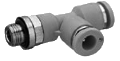 Угловое резьбовое соединение G3/8 - Ф12